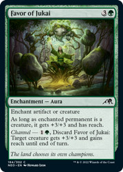 Favor of Jukai 184/302 Common Kamigawa: Neon Dynasty Magic: The Gathering