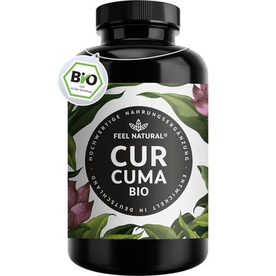 Bio Curcuma (Kurkuma) Kapseln 240 Stück 4350mg Bio Curcuma und schwarzer Pfeffer