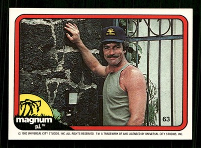 1983 Donruss Magnum P.I. #63 (hand on wall at gate)