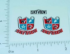 Pair Marx Plastic Skyview Taxi Cab Sticker Set MX-040