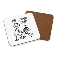 Gift Base Rude Cartoon Untersetzer GeträNkeuntersetzer 9X9Cm Hartpappe 1Er Set