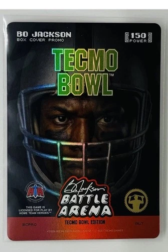 2026 Bo Jackson Battle Arena Tecmo Bowl National NSCC Box Cover Promo Alt Art