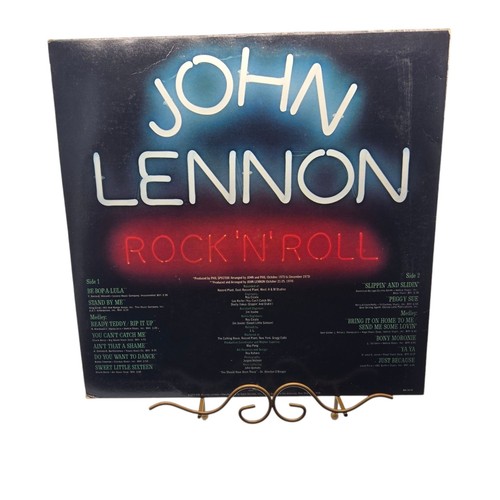 Vintage JOHN Lennon LP Rock 'N ROLL 1975 Apple Records Phil Spector EMI Records - Picture 5 of 14