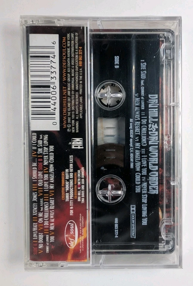 DRU HILL DRU WORLD ORDER Cassette New Sealed 2002 - Image 2 of 3