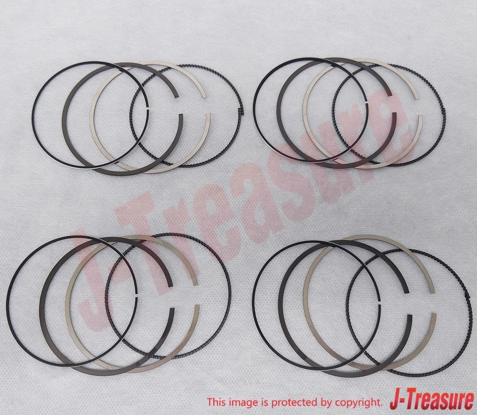 YAMAHA YZF-R6 2006-2024 Genuine Piston Ring Set Standard 2C0-11603-00-00 x4 Set - Image 2 of 4
