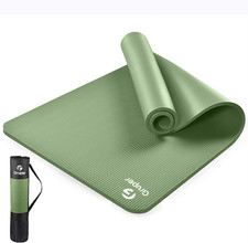 Yoga Mat Non Slip NBR Extra Thick Yoga Mat, 72"L X 32"/24"W X 0.6"/0.4"TH 185Cm