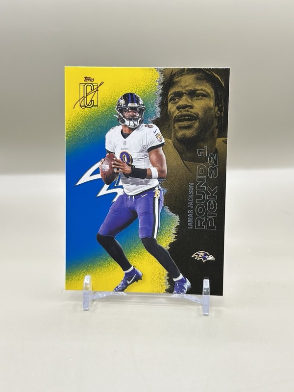 Topps Signature Class 2025 Lamar Jackson Pick 3 #5 Ravens Card