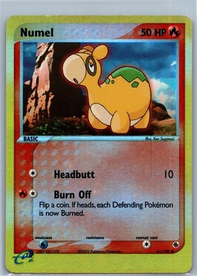 Numel 61/109 - Reverse Holo - Vintage Pokémon TCG: EX Ruby & Sapphire