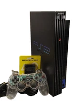 Sony PlayStation 2  PS2 Fat  Console, Controller 64 MB Memory Card, Cords Bundle