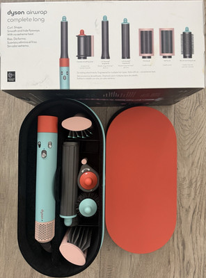 Dyson Airwrap Complete Long Multi-Styler, 1,2/1,6 Zoll, Blau/Rosa, mit Aufsätzen