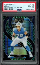 2024 Panini Select #159 Joe Alt Dragon Scale Prizm #/81 PSA 10