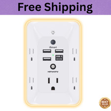 Outlet Extender with Night Light, Multi Plug ...