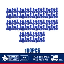 100x Blue Electrical Cable Connectors Quick Splice Lock Wire Terminals Crimp US