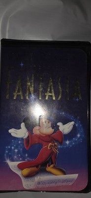 Fantasia VHS Disney Video Tape Masterpiece Vintage Black Clamshell 