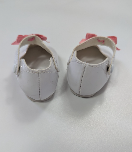 American Girl Samantha's Tea Party Zapatos Blancos Rosa Arco Agradable Compañía De Colección Años 90 - Imagen 2 de 5