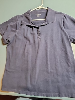 Womens Croft&Barrow Blue Polo Shirt 1X