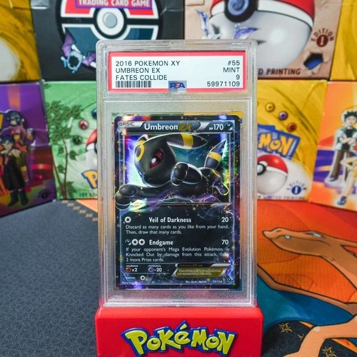 PSA 9 MINT 2016 Pokemon XY Fates Collide Umbreon EX 55