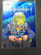 2025 Topps Chrome F1 Lando Norris Helmet Collection Blue Refractor /150 #HC-4 🔥