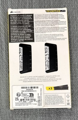 Corsair Vengeance LPX 16GB (2x8GB) DDR4 DRAM 3000MHz C15 Memory