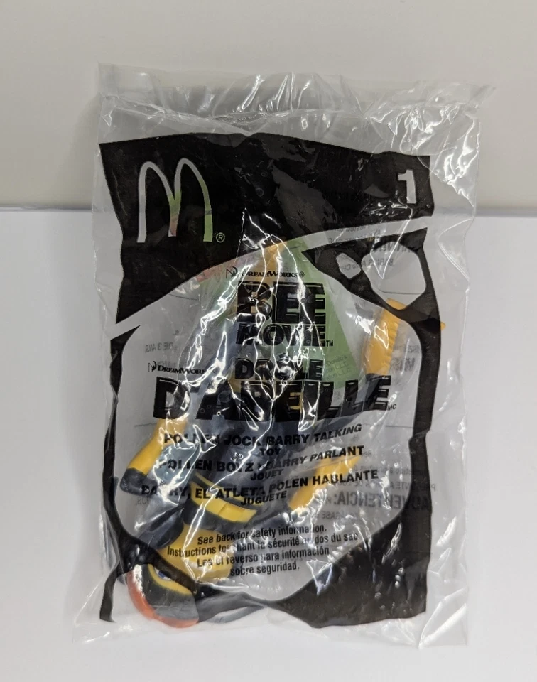 2007 McDonald's Toy, 1-Pollen Jock Barry Talking - The Bee Movie Unopened - Image 1 of 1