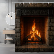 Elegant Black Shower Curtain for Modern Home Decor