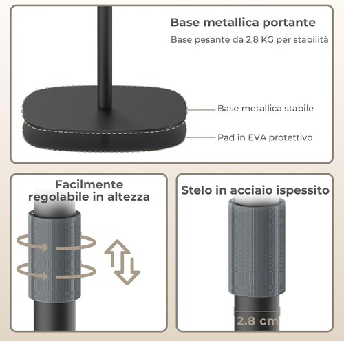 POLESTO Supporto PC Portatile, Tavolo da Letto/Sofà Regolabile in Altezza 47cm-1 - Foto 6 di 7