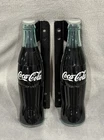 Vintage Acrylic Coca Cola Bottle With Door Handles 9 3/4” Tall 1 Pair