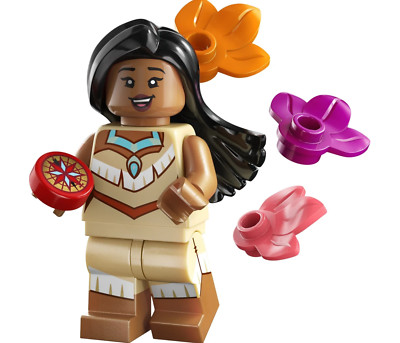 LEGO Disney 100 Pocahontas Minifigure (71038) New Collectible Retried Rare CMF