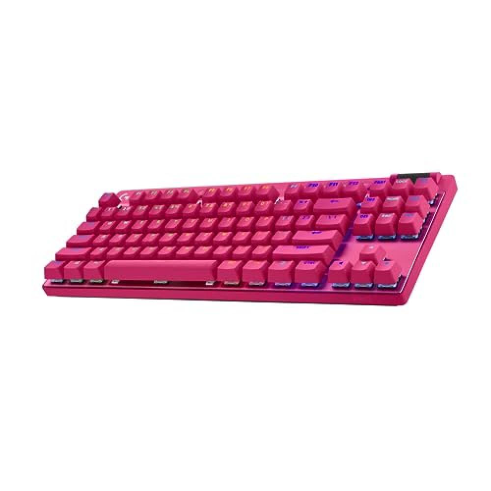 Logitech G PRO X TKL LIGHTSPEED tastiera gaming wireless - MAGENTA - UK - TACTIL