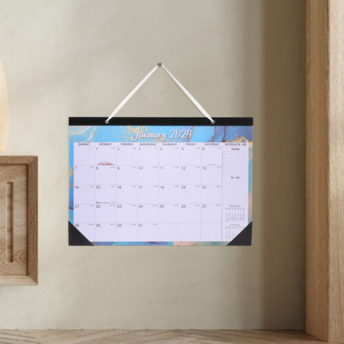 English Calendar Household Wall Calendar Note Hanging Monthly Calendar Home