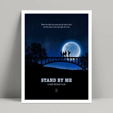 Stand By Me - Minimalist Movie Poster, River Phoenix, Kiefer Sutherland