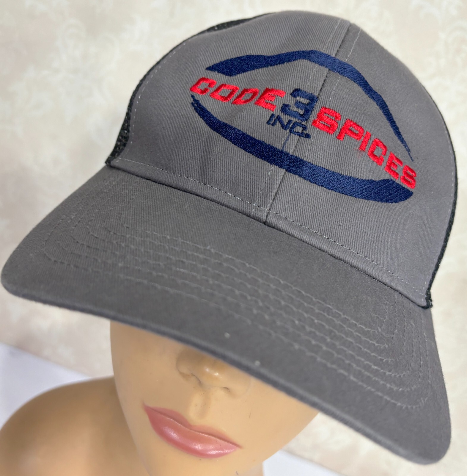 Code 3 Three Spices Gray Snapback Baseball Cap Hat - image 1