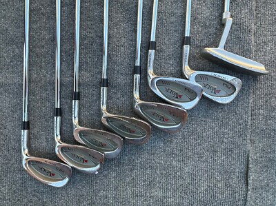 Vintage RARE Fila Volt Iron Golf Clubs Set 1,3,4,5,6,7,8,9