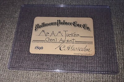 *1896 Pullman s Palace Car Company Eisenbahnpass