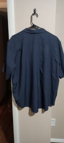Orvis Mens Short Sleeve Button Down Shirt Size XXL Dark Blue - Picture 10 of 13