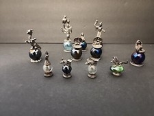 Lot Of 11 Pewter Miniature Figures Dragons/Snake/Pearl's Etc.