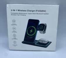 Wireless Charger Foldable Phone Watch Earbuds Fast Charger New