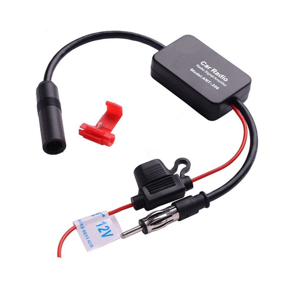 Car SUV Auto Stereo FM Antenna Signal Amplifier Booster Metal Adaptor Radio - Image 2 of 4