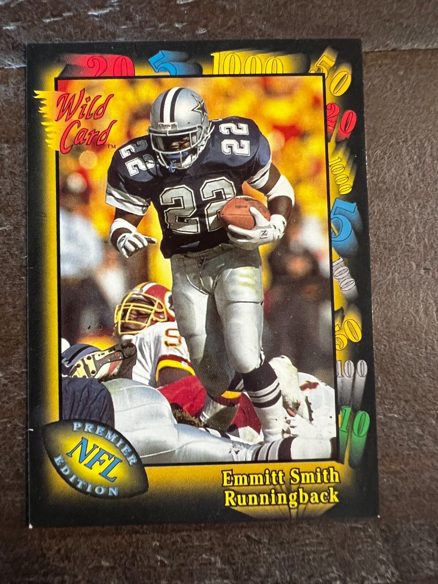 NFL COWBOYS EMMITT SMITH ルーキーカード 1991 Wild Card Football Card #46 Emmitt Smith (J6) | eBay