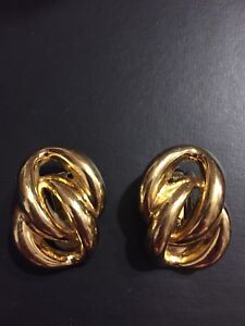 vintage christian dior clip on earrings