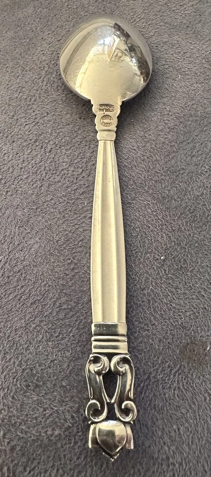 Georg Jensen ACORN Sterling Mocha Spoon - Image 4 of 4