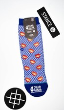 Stance x Dear Gianna Kids Socks 'Gold Fronts'  Youth Large  Crew  NWT