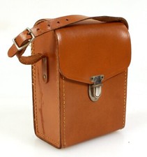 Vintage Camera Case Brown Leather w/ Strap