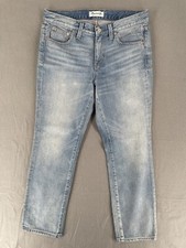 Madewell Women’s Jeans 27 Boyjean Light Wash Mid Rise Relaxed Fit Straight Leg