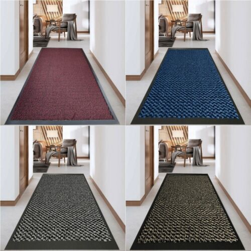 HEAVY DUTY BARRIER NON SLIP LARGE Mats SMALL RUGS BACK DOOR HALL KITCHEN