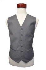 Men's light  gray color wool feel suit's vest size ( 56 )