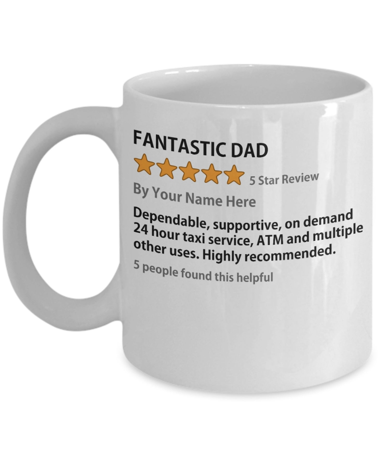 Personalized Dad Coffee Mug Gift From Son Daughter Father's Day Gift Dad