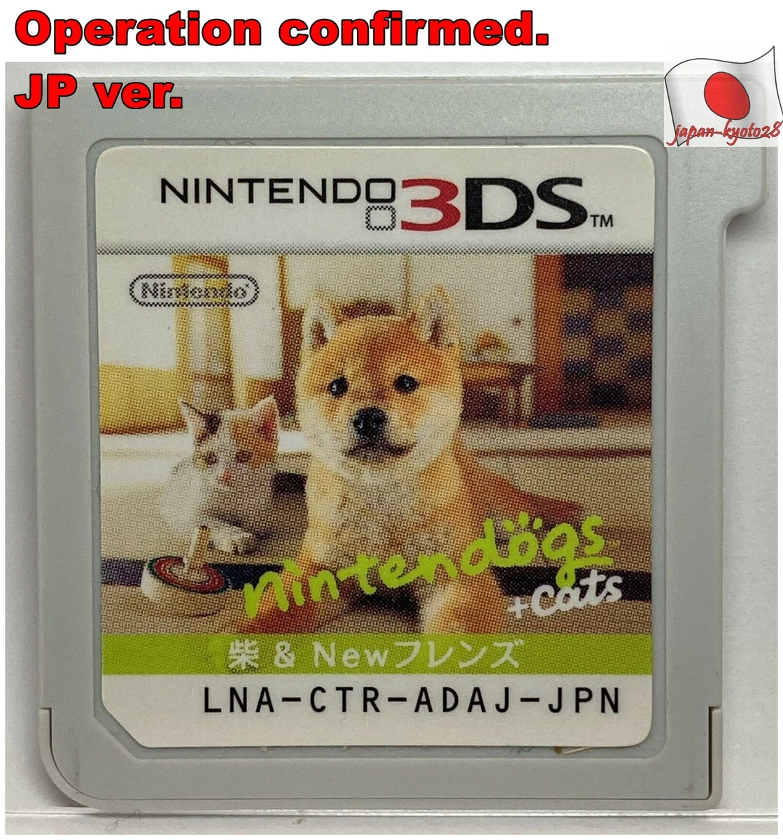Nintendo 3DS Nintendogs Cats Shiba New Friends Japanese Games