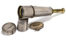 Antico Marino Telescopio 18 " Marittimo Kelvin Hughes Ottone Cannocchiale