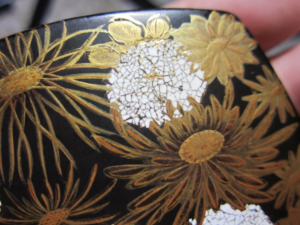 Laca japonesa rara caja de incienso precioso período edo siglo XVIII Foto 2 de 4